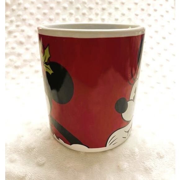 Vintage Disney Minnie Mouse Holiday 28oz Jumbo Ceramic Mug-VERY GOOD - Picture 4 of 6